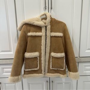 Sandro Real Lamb Shearling Coat